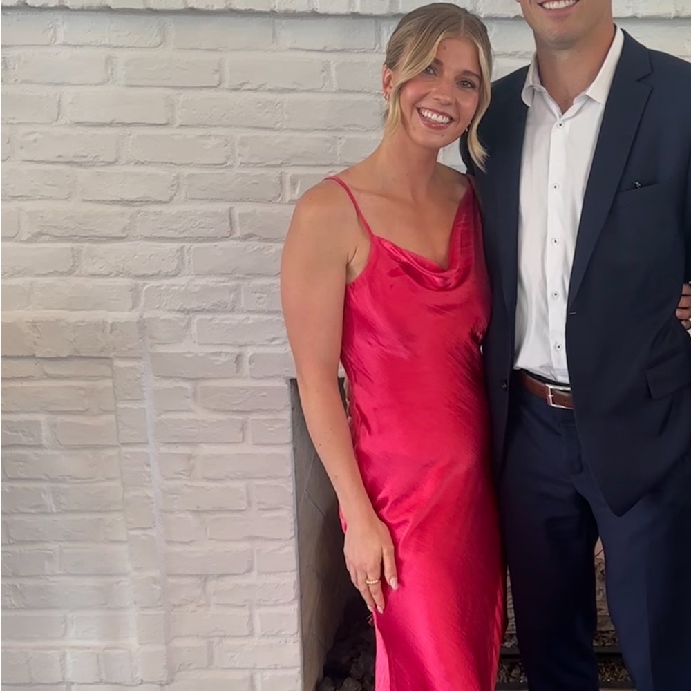 Asos Hot Pink Dress- Perfect for wedding guest